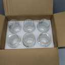 CHLJAR 20OZ Christmas Wine Glasses Cups Set, 6pack - Merry Christmas Designs with Gold Rim, Thoughtful Gift for Family & Friends, Ideal for Holiday Parties & Winter Celebrations