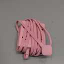 Pink Extension Cord 10Ft, Flat Plug Surge Protector Power Strip, 8 Outlets & 4 USB Ports (2 USB C), Cute Stuff Pink Room Decor, Home Office Kawaii Desk Accessories for Girls