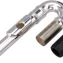 Jiayouy Silver Plated Flute Curved Head Joint Mouthpiece Replacement Woodwind Instrument Accessories