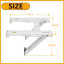 LBG Products Window Air Conditioner Bracket,Heavy Duty AC Support with 2 Arms,Up to 200lbs,Fit 5,000-22,000 BTU AC Units,Easy to Assemble Window AC Brackets