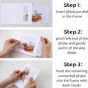 50 Pack Standing Paper Picture Frames 4x6,Cardboard Photo Frame with Easel,Paper Photo Frame Cards,Gallery Frames Bulk For Mother's Day Father's Day Graduation Birthdy Wedding Classroom Craft DIY, White