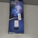 Jellyfish Lamp, 18LED 7-Color Changing Light with 5 Levels Brightness Jellyfish Aquarium fish lamp Home decor, children's birthday gift, men's and women's holiday gift, relaxing mood atmosphere (Black)