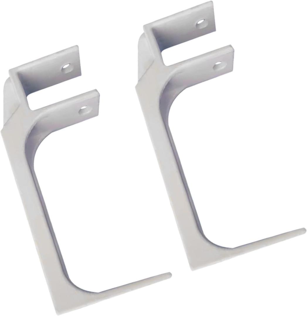 MYCENSE 2X Retractable Awning Wall Mounting Brackets Awning Wall Brackets Easy Installation Repair Parts for Courtyard Yard Garden, White