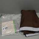 eachope Extra Long No Hooks Needed Linen Textured Shower Curtain with Snap-in Fabric Liner Set,White Hotel Luxury Decor Shower Curtains for Bathroom,Waterproof & Washable,71Wx86H,Brown