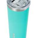 BJPKPK 20 oz Skinny Tumbler Stainless Steel Coffee Mug Slim Vacuum Insulated Travel Cup,Turquoise