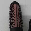 Infrared Bounce Brush, Heated Thermal Round Brush with Negative Ion Technology, 10 Heat Settings for Blowout Look with Hair Care Oil, Straightening & Curling, Suitable for All Hair Types, Black