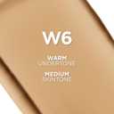 L'Oreal Paris True Match Super-Blendable Foundation, Medium Coverage Liquid Foundation Makeup, W6, Medium, 1 Fl Oz