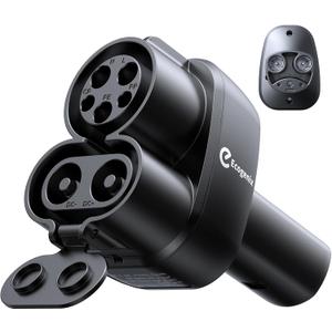 Ecogenix Upgraded 2In1 CCS & J1772 to Tesla Adapter, 250KW Fast CCS1 to Tesla Charging Adapter, ONLY Fit for Tesla Model Y, 3, S, X, Compatible with Level 1 2 3 Charging Stations with CCS1& J1772