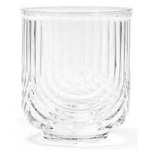GLASSIQUE CADEAU Vintage Art Deco Lowball Gatsby Cocktail Glasses| 13 oz Double Old Fashioned Tumblers for Drinking Classic Whiskey, Gin, Bar Drinks | Round Short Glassware