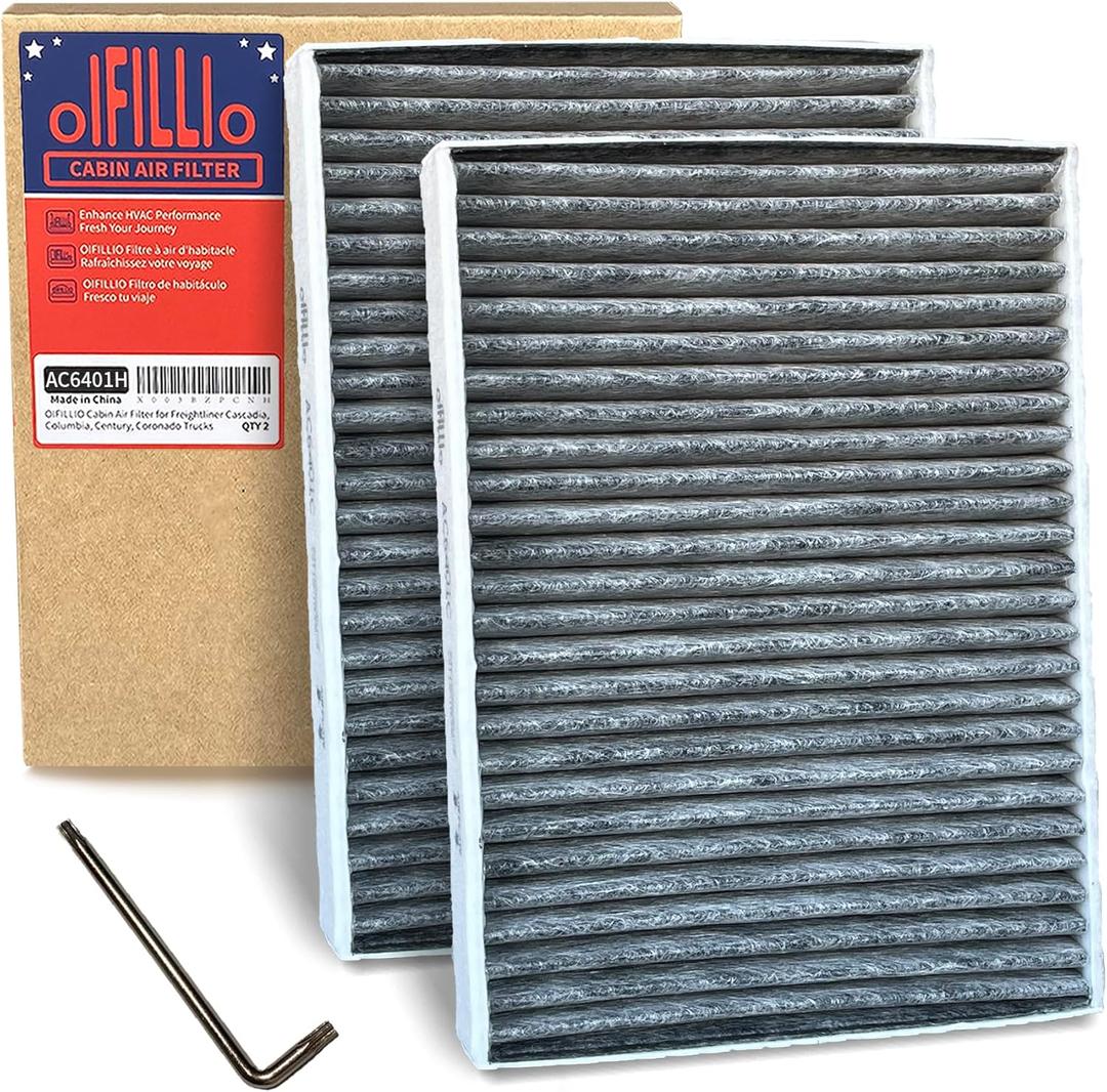 OIFILLIO HEPA Cabin Air Filter for BMW X5 X7 X6 (2019-2025), 530i 540i 530e M5 M550i (2017-2023), 740i 750i (2016-2022), Replaces OE 64119366401 64115a1bdb6 (2PCS)