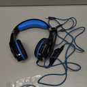 BENGOO G9000 Stereo Gaming Headset for PS4 PC Xbox One PS5 Controller, Noise Cancelling Over Ear Headphones with Mic, LED Light, 7.1 Surround Sound, Soft Memory Earmuffs for Nintendo Xbox Series X|S (Blue)