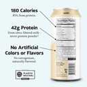 Slate Milk - Ultra Protein Shake - Vanilla - 42g Protein, 1g Sugar, 180 Calories, 1g Net Carbs - Lactose Free, No Added Sugar - Made with Ultra Filtered Milk - Breakfast Boost, Post Workout - 15 fl oz, 12 Cans (BB 10 SEP 2026)