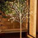 EAMBRITE 6FT Prelit Birch Tree with 288LT Led 8 Modes Fairy Tree Light Warm White Decor Home Festival Party Christmas Indoor and Outdoor UseEAMBRITE 6FT Prelit Birch Tree