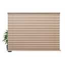 LUCKUP RV Window Shades, Blackout RV Blinds Curtains for Camper 50" W x 32" L with Aluminum Foil, RV Pleated Shades for Travel Trailer Window, Cappuccino