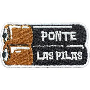 Ponte las Pilas Mexican Patch Funny Ponte las pilas Embroidered Patches 3" Mexican Phrases Iron On Embroidery Patch for Caps, Bags, Backpacks, Hat, Jackets, Uniform DIY PVC Patch Gifts 3 Inches