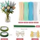 480 Pcs Pipe Cleaners for Flower Making, Multi-Colored Chenille Stems - Complete Arts and Crafts Supplies Kit for DIY Flowers, Home Decor, Kids and Adult Art Projects (AIR Quality & Wellness)