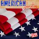 American flag and pole kit set: Includes a 3x5 ft US flag made in USA, 6 ft aluminum tangle free spinning flag pole with carabiners, and flagpole holder wall mount bracket (Silver)