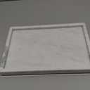 Large Bathroom Vanity Tray, Real Natural Marble Tray 12 inch, Carrara White Stone Toilet Tank Trays, Modern Dresser Trays, Countertop Organizer for Kitchen Counter, Soap Dispenser