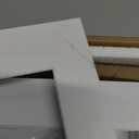 Acid Free 25 Pack 11x14 Pre-Cut Mat Board Show Kit for 8x10 Photos, Prints or Artworks, 25 Core Bevel Cut Matts and 25 Backing Boards and 25 Crystal Plastic Bags, White