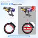 Upgraded Dust Bin Compatible with Dyson V10 Vacuum Cleaner Canister, Large Bin Replacement Compatible with Dyson V10 Bin Part No. 969509-01