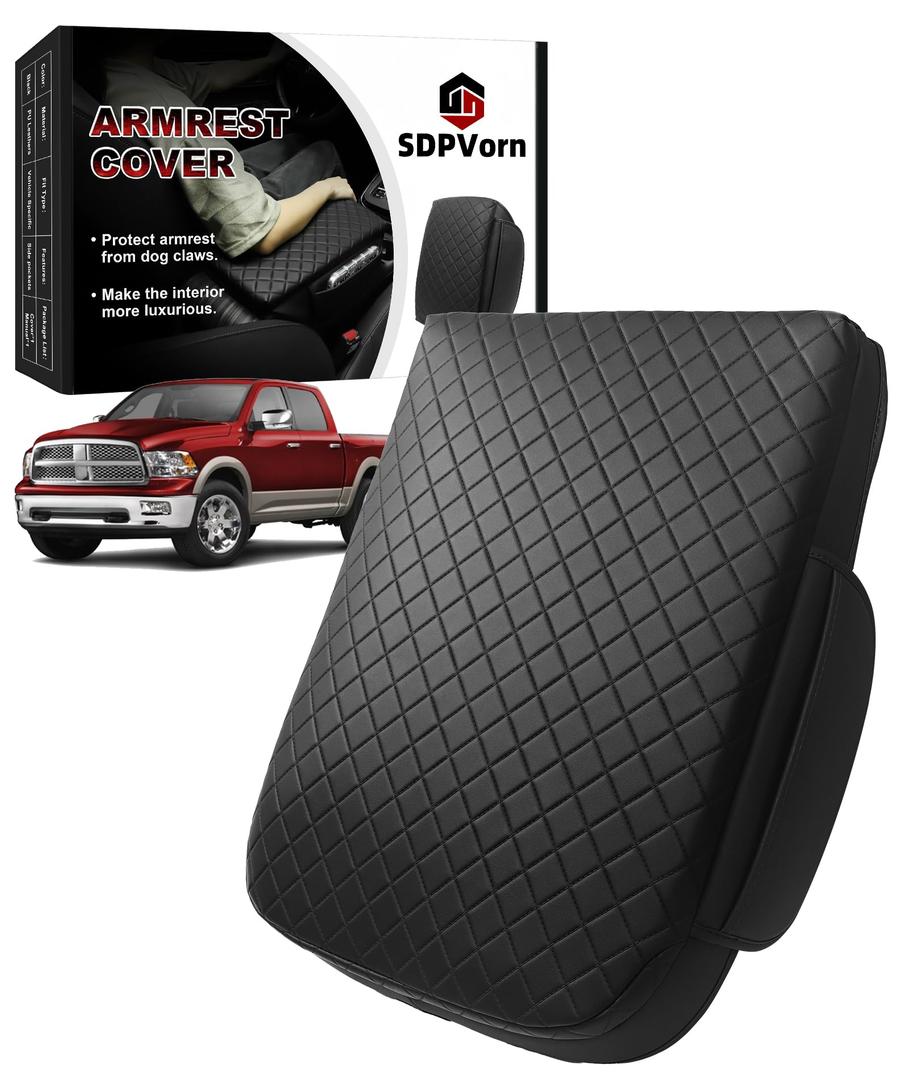 Center Console Cover for Dodge Ram 1500/2500/3500 Armrest Lid (2002-2012)