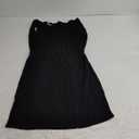 Wenrine Womens Summer Backless Mini Dress Tie Back Casual Sleeveless Slim Club Party Knit Tank Dresses (Large, Black)