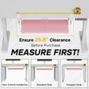 BONTEC KMT01-PJ Under Desk Keyboard Tray, Pull-Out Keyboard & Mouse Platform with C-Clamp, 20 x 11.8 in Space-Saving Ergonomic Slide-Out Drawer, Pink