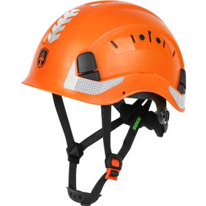 GREEN DEVIL Safety Helmet Construction Hard Hat ANSI Z89.1 Cascos De Construccion Vented ABS Work Hardhat for Men Women (Orange)