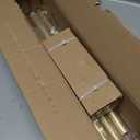 Lootkell Gold Curtain Rods for Windows 28 to 48 Inches Adjustable Length Heavy Duty 7/8" Diameter Window Curtain Rod with Decorative Finials for Outdoor Farmhouse Bedroom Kitchen Living Room (18"-60"|1 Pack)