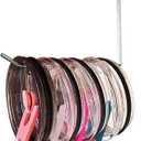 Upgraded Flat 3 Pack Tumbler Lid Organizer, Space Saving Cup Lid Holder for Yeti Stanley Simple Modern Tumbler Lids, Self-Adhesive Lid Hook for Kitchen Storage