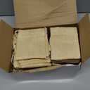 Woanger 100 Pcs Burlap Gift Bags with 100 Pcs Kraft Paper Gift Tags Drawstring Favor Bulk Burlap Sack Bags for DIY Wedding Party Craft(3 x 4 Inch,Hemp, Beige, Medium Brown, Dark Brown)