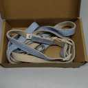 Plutus Pet Cotton Hemp Dog Collar and Leash Set, Adjustable Collar for Small, Medium, and Large Dogs, Heavy Duty and Soft on Skin, Light Blue, XS