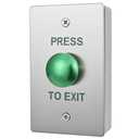 Push to Exit Button for Door Access Control Big Press Button Waterproof Stainless Steel Shell with Back Mounted Box NO/COM Output