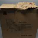 AnyGod Big and Tall Office Chair, Ergonomic Desk Chair Mesh Mid Back with Comfy Lumbar Support Swivel Task Executive Chairs with Wheels, Flip up Arms for Home, Office, Study (Black)