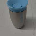 Munchkin Stainless Steel Sippy Cups for Toddlers 1-3, Spill Proof Miracle 360 Cup, Insulated, 10 Ounce, Blue