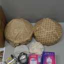 Battery Operated Pendant Light Set Of 2,Rechargeable Hanging Light 50 Hours Long Battery Life, RGB Color-Changing Chandelier Boho Woven Rattan Pendant Light Ideal For Indoor Lighting