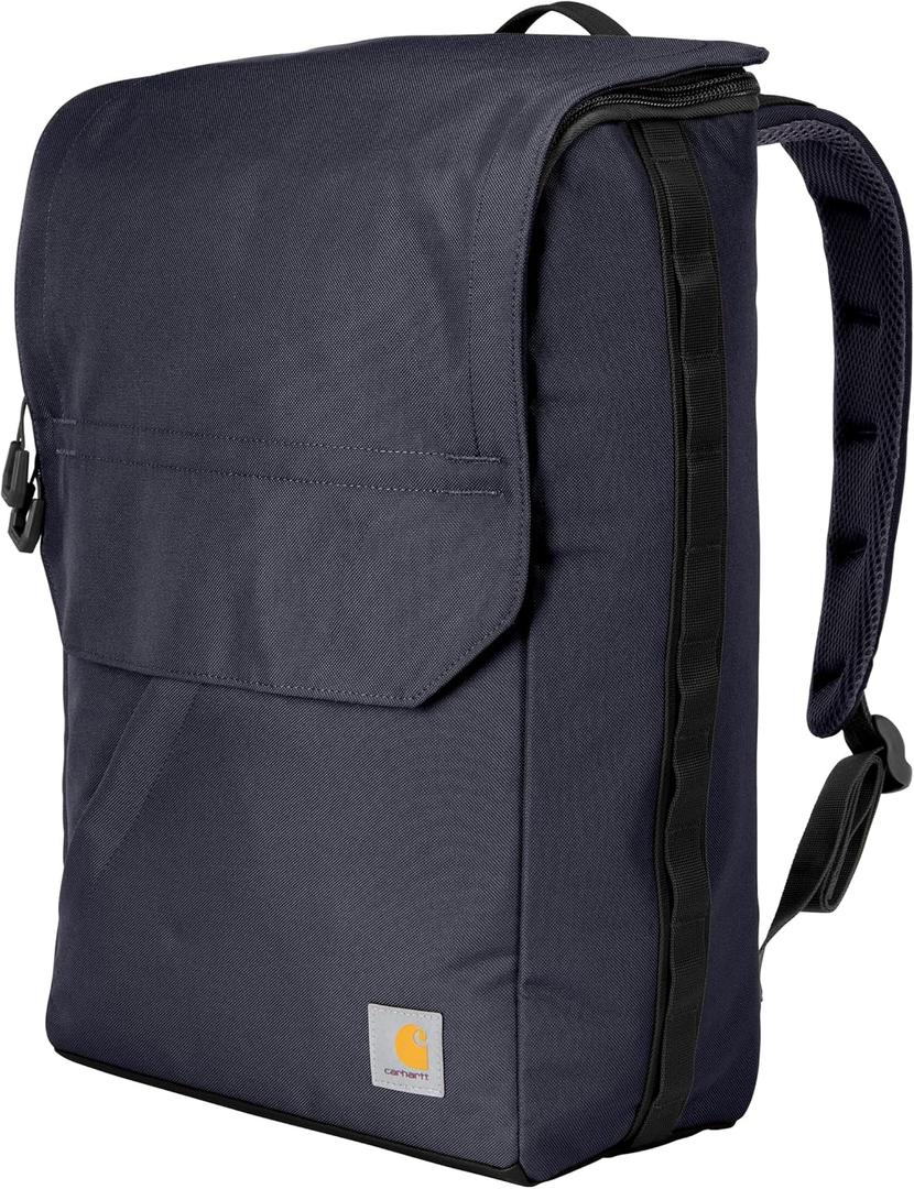 Carhartt 21L Top-Load Backpack, Durable Water Resistant Coated Canvas Base W/ 17" Laptop Sleeve, Bluestone
