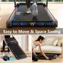 Treadmills for Home 3.0HP Quiet Foldable Treadmill with Incline, Portable Walking Pad with Handle Bar, Walking Pad Treadmill for Running and Jogging with 330 LBS Capacity