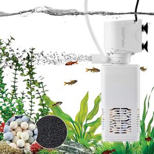 Aquarium Filter,Aquarium Internal Filter,All-in-one Filter 15W 170GPH for 40-70gal Fish Tank