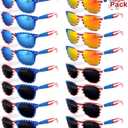 20 Pairs American Flag Sunglasses UV400 250th Anniversary 4th of July Accessories USA Patriotic Sunglasses Eyewear Fourth July Women Men Teens Red White Blue Party Favors Independence Day Memorial Day