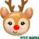 2 x Beaumode 18inch Valentines Day Heart Balloon Set 25pcs Metallic Mylar Balloons for Galentines Day Bachelorette Engagement Birthday Proposal Photo Backdrops Party Decorations (Christmas)