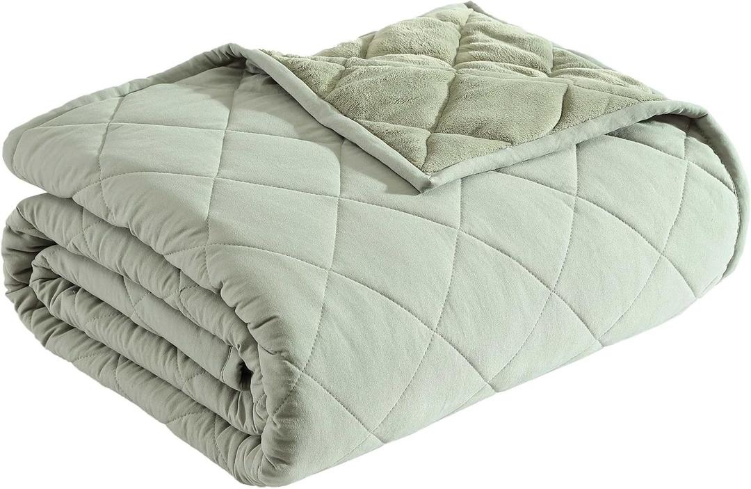 Eddie Bauer - Queen Blanket, Soft & Cozy Bedding, Quilted Home Decor (Classic Solid Grey, Queen) (Twin)