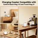 Charging Coaster 2 Compatible with Temperature Control Smart Mug 2,Mug1,Cisain Mug Power Cord for Em/BER Smart Temperature Control Mugs(Copper)