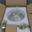 Plug-in Wall Sconce (Set of 2), Vintage Wall Decorative Lamp with Amber Glass Shade, Indoor Brass Plug-in Wall Sconce for Bedroom, Living Room, Bathroom, Hallway