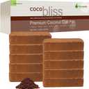 Coco Coir 650gm Bricks (10-Pack) - Organic Coco Coir for Plants - OMRI-Listed Cocopeat Bricks for Garden Soil & Potting Mixes - Coconut Fiber Mixes with Potting Soil for Indoor & Outdoor Plants