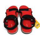 EVEREST Boys kid Sz 13 textile upper sandals red Black cushioned