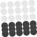CHILDWEET 30Pcs Classic and White Chess Pieces for Backgammon and Checkers Game Accessories Replacement Set White
