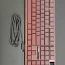 Aula F108 100% Wireless Gaming Keyboard 4000mAh Battery, Full Size Custom Gasket Mechanical Keyboard, Programmable 108 Keys, Hot-Swappable, for Win/Mac (Pink Gradient)