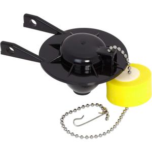 American Standard 7381129-200.0070A Universal Flapper and Chain with Float for 2-Inch Flush Valves, Black