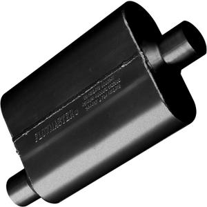 Flowmaster 40 Series Original Chambered Muffler – 2.25” Offset In / 2.25” Center Out – Aggressive Sound – 16-Gauge Aluminized Steel – For Muscle Cars, Street Rods, Trucks & SUVs (42441)